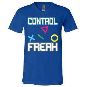 Control Game Gamer Freak Gaming Gift V-Neck T-Shirt