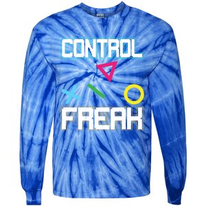 Control Game Gamer Freak Gaming Gift Tie-Dye Long Sleeve Shirt