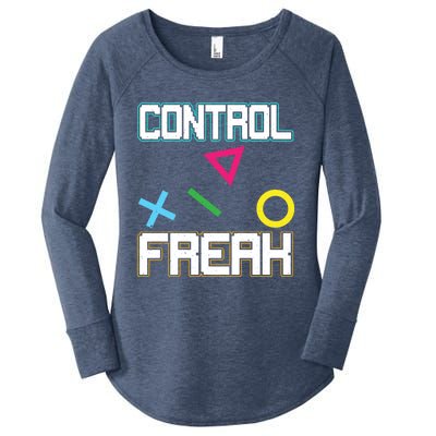 Control Game Gamer Freak Gaming Gift Women's Perfect Tri Tunic Long Sleeve Shirt