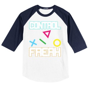 Control Game Gamer Freak Gaming Gift Baseball Sleeve Shirt