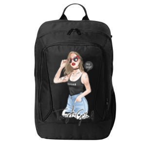 Cool Girl Girl In Sunglasses City Backpack