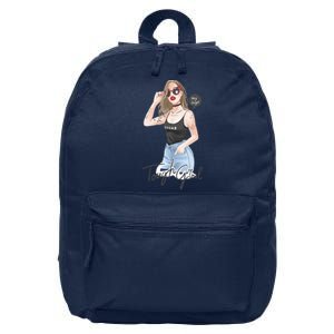 Cool Girl Girl In Sunglasses 16 in Basic Backpack