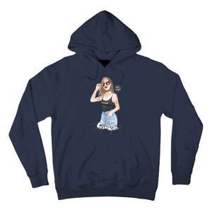 Cool Girl Girl In Sunglasses Tall Hoodie