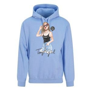 Cool Girl Girl In Sunglasses Unisex Surf Hoodie