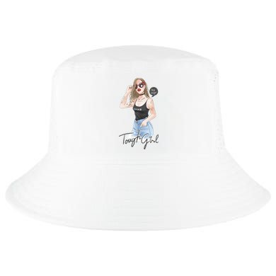 Cool Girl Girl In Sunglasses Cool Comfort Performance Bucket Hat