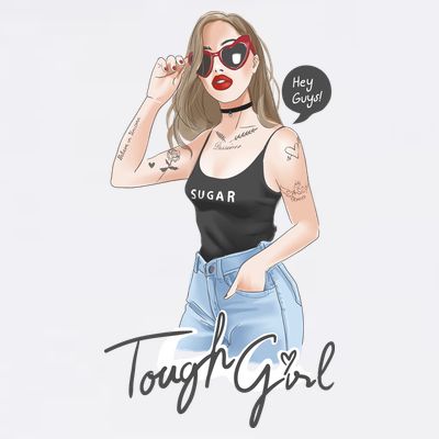 Cool Girl Girl In Sunglasses T-Shirt