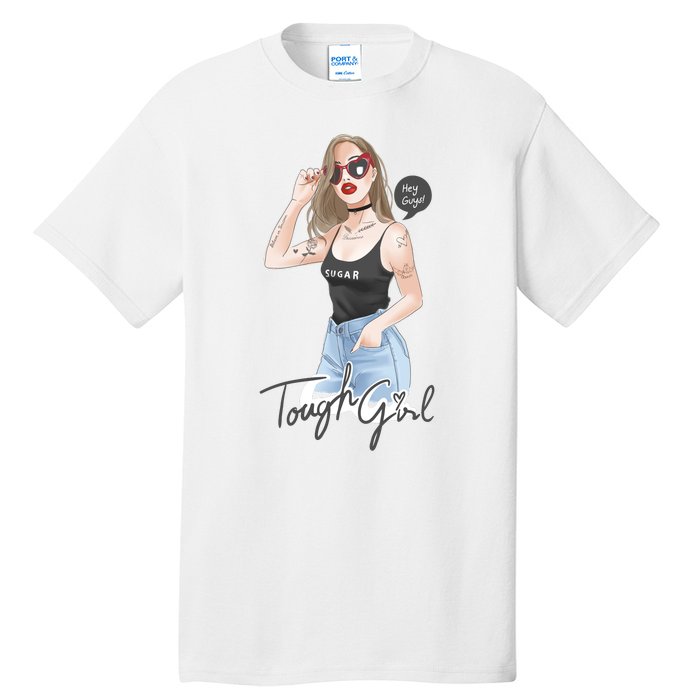 Cool Girl Girl In Sunglasses Tall T-Shirt