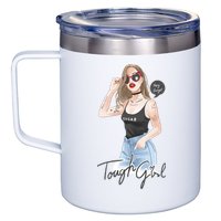 Cool Girl Girl In Sunglasses 12oz Stainless Steel Coffee Mug