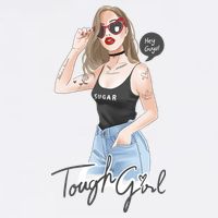 Cool Girl Girl In Sunglasses 12oz Stainless Steel Coffee Mug