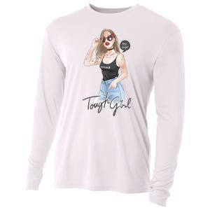 Cool Girl Girl In Sunglasses Cooling Performance Long Sleeve Crew