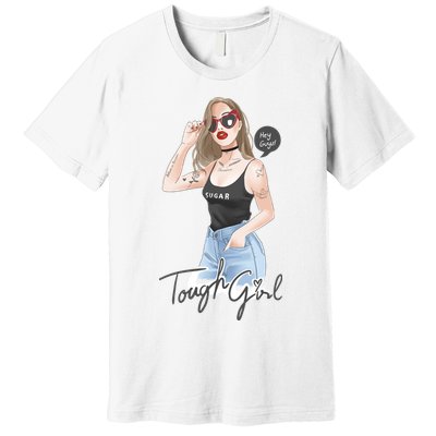 Cool Girl Girl In Sunglasses Premium T-Shirt