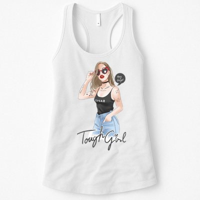 Cool Girl Girl In Sunglasses Womens Tank Top