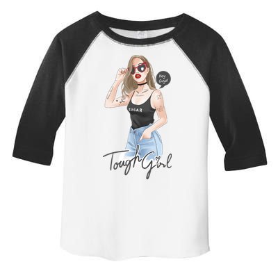 Cool Girl Girl In Sunglasses Toddler Fine Jersey T-Shirt
