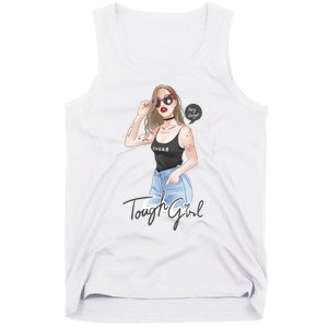 Cool Girl Girl In Sunglasses Tank Top