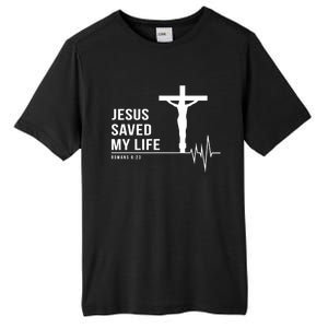 Christian Group Gift Jesus Saved My Life Holy Week Bible Gift Tall Fusion ChromaSoft Performance T-Shirt