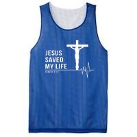 Christian Group Gift Jesus Saved My Life Holy Week Bible Gift Mesh Reversible Basketball Jersey Tank