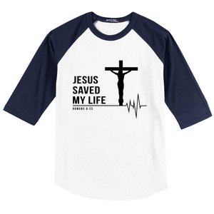 Christian Group Gift Jesus Saved My Life Holy Week Bible Gift Baseball Sleeve Shirt