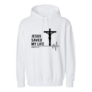 Christian Group Gift Jesus Saved My Life Holy Week Bible Gift Garment-Dyed Fleece Hoodie