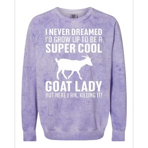 Cool Goats Goat Whisperer Pygmy Goat Animal Colorblast Crewneck Sweatshirt