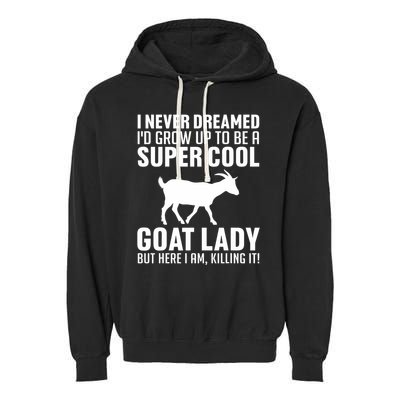 Cool Goats Goat Whisperer Pygmy Goat Animal Garment-Dyed Fleece Hoodie