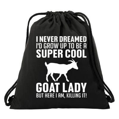 Cool Goats Goat Whisperer Pygmy Goat Animal Drawstring Bag