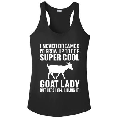Cool Goats Goat Whisperer Pygmy Goat Animal Ladies PosiCharge Competitor Racerback Tank