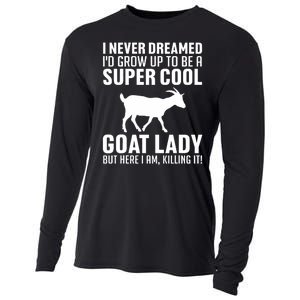 Cool Goats Goat Whisperer Pygmy Goat Animal Cooling Performance Long Sleeve Crew