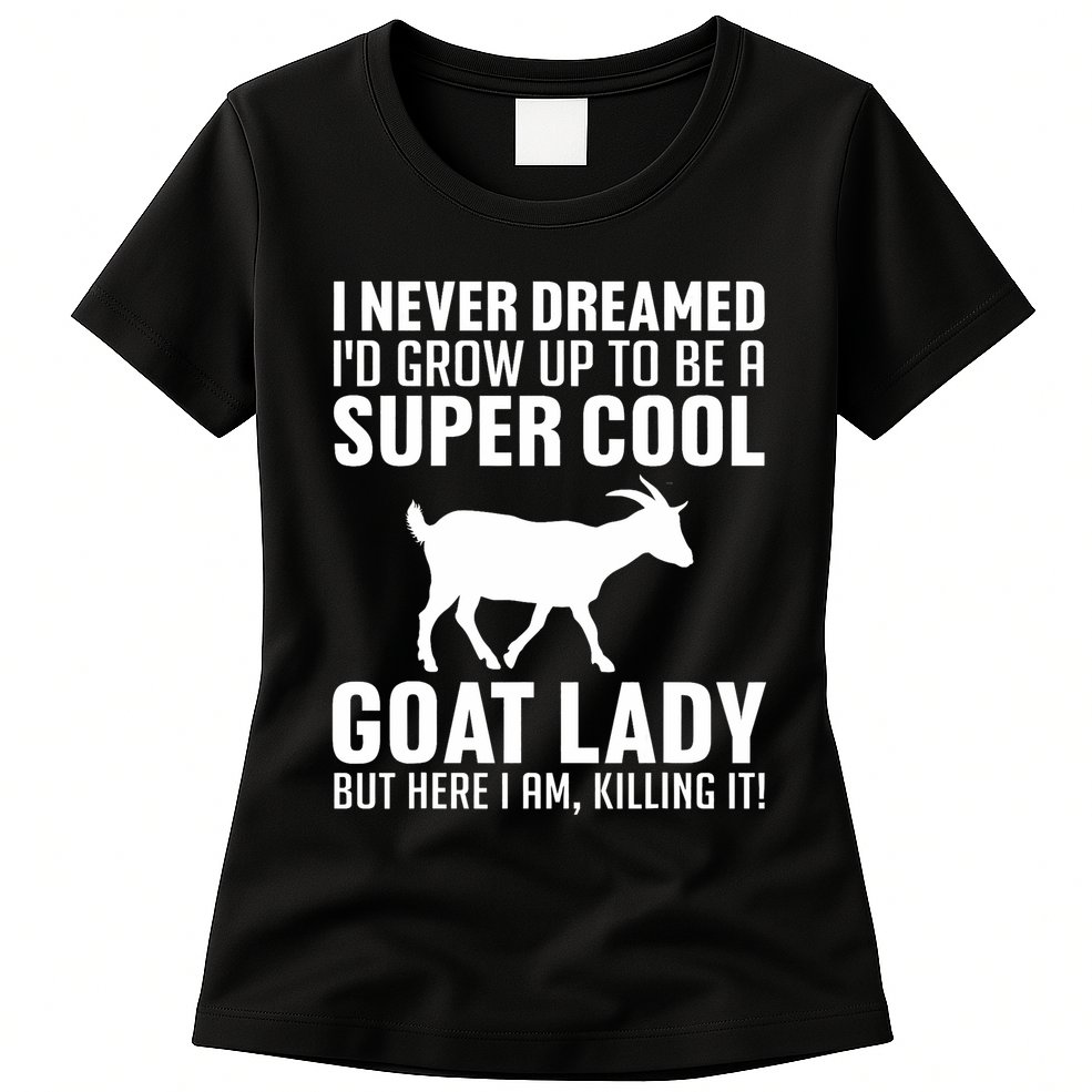 Cool Goats Goat Whisperer Pygmy Goat Animal Womens T-Shirt