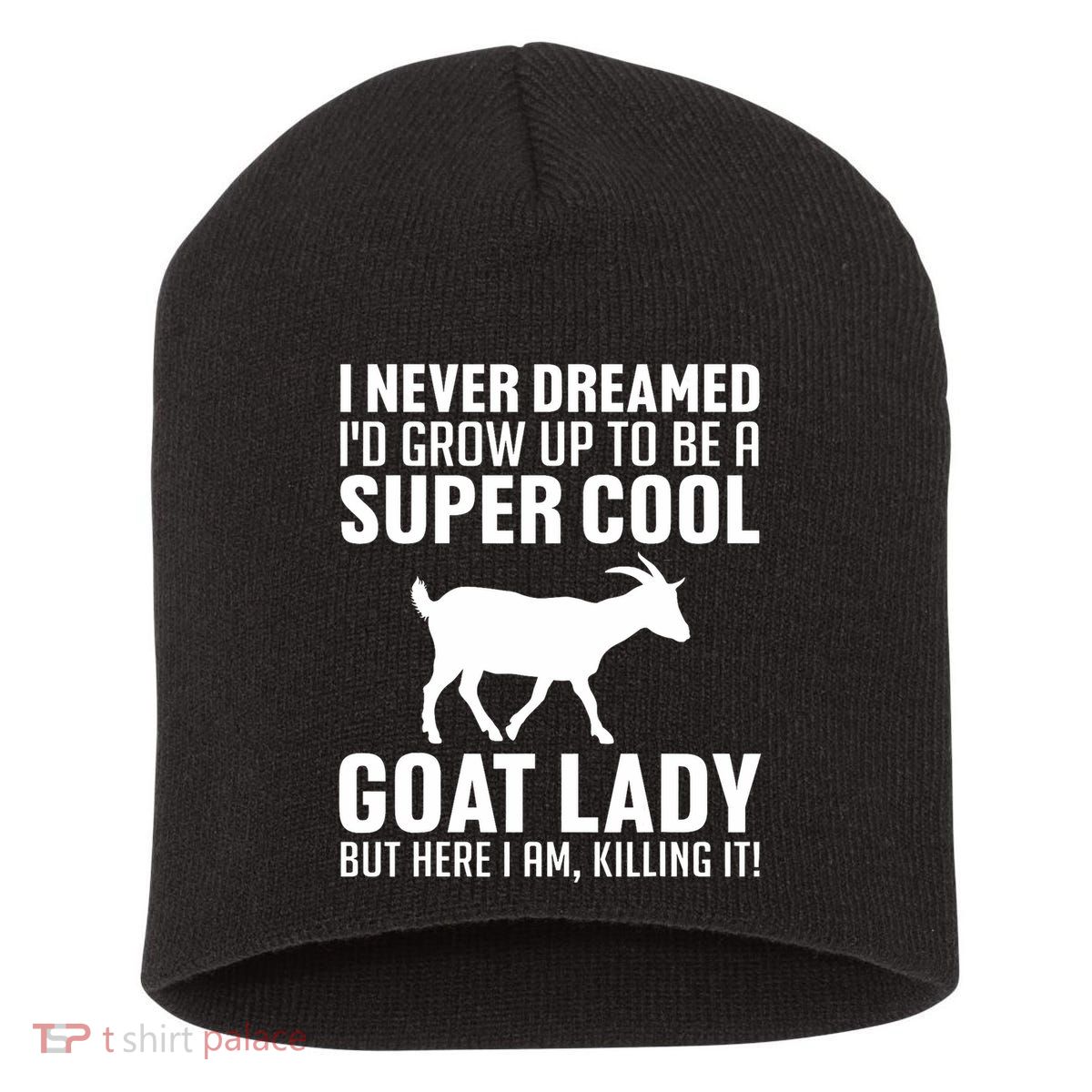 Cool Goats Goat Whisperer Pygmy Goat Animal Short Acrylic Beanie