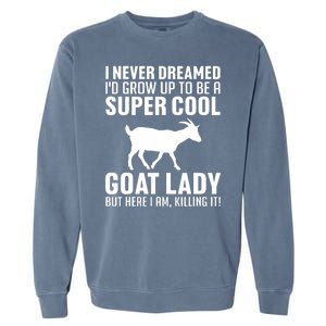 Cool Goats Goat Whisperer Pygmy Goat Animal Garment-Dyed Sweatshirt