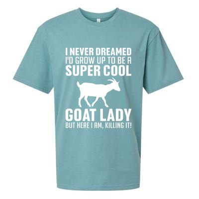 Cool Goats Goat Whisperer Pygmy Goat Animal Sueded Cloud Jersey T-Shirt