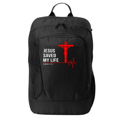 Christian Group Gift Jesus Saved My Life Holy Week Bible Funny Gift City Backpack