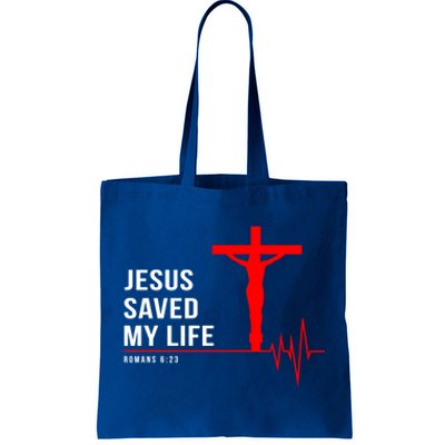 Christian Group Gift Jesus Saved My Life Holy Week Bible Funny Gift Tote Bag