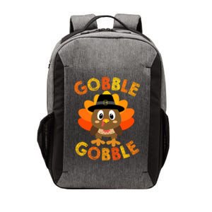 Cute Gobble Gobble Turkey Pilgrim Little Boys Thanksgiving Vector Backpack