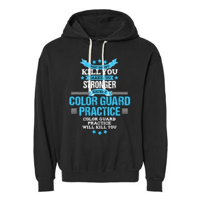 Color Guard Gift Funny Marching Band Flags Garment-Dyed Fleece Hoodie