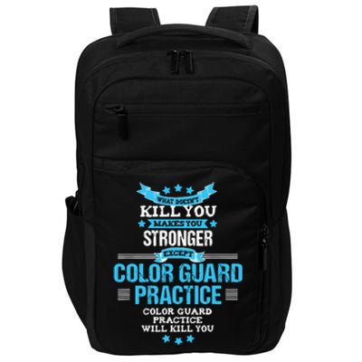 Color Guard Gift Funny Marching Band Flags Impact Tech Backpack