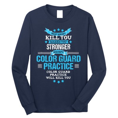 Color Guard Gift Funny Marching Band Flags Long Sleeve Shirt