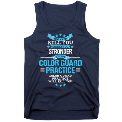 Color Guard Gift Funny Marching Band Flags Tank Top