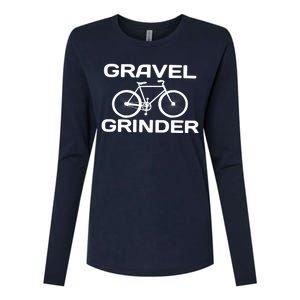 Cycling Gravel Grinder Womens Cotton Relaxed Long Sleeve T-Shirt