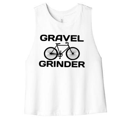 Cycling Gravel Grinder Women's Racerback Cropped Tank