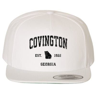 Covington Georgia Ga Vintage Established Athletic Sports Design Wool Snapback Cap