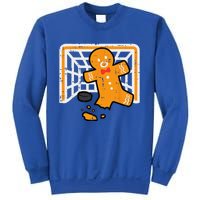 Christmas Gingerbread Hockey Goalkeeper Funny Xmas Goalie Sweatshirt