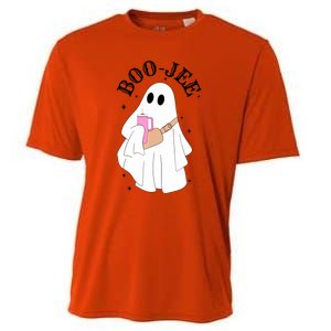 Cute Ghost Halloween Costume Spooky Season Boujee BooJee Gift Cooling Performance Crew T-Shirt