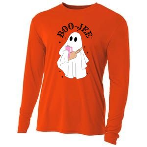 Cute Ghost Halloween Costume Spooky Season Boujee BooJee Gift Cooling Performance Long Sleeve Crew