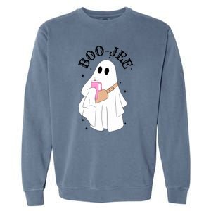 Cute Ghost Halloween Costume Spooky Season Boujee BooJee Gift Garment-Dyed Sweatshirt