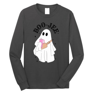 Cute Ghost Halloween Costume Spooky Season Boujee BooJee Gift Long Sleeve Shirt