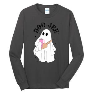 Cute Ghost Halloween Costume Spooky Season Boujee BooJee Gift Tall Long Sleeve T-Shirt