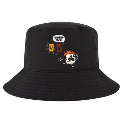 Camping Group Hug Smores Funny Marshmallow Cool Comfort Performance Bucket Hat