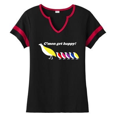 CMon Get Happy! Ladies Halftime Notch Neck Tee