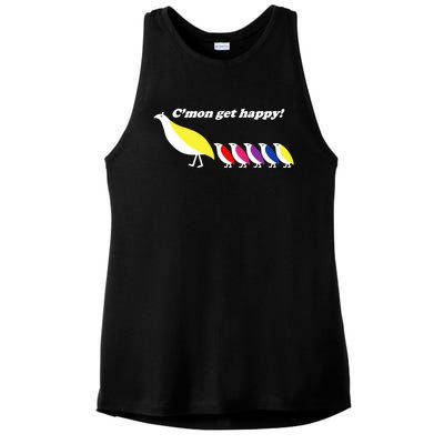 CMon Get Happy! Ladies PosiCharge Tri-Blend Wicking Tank